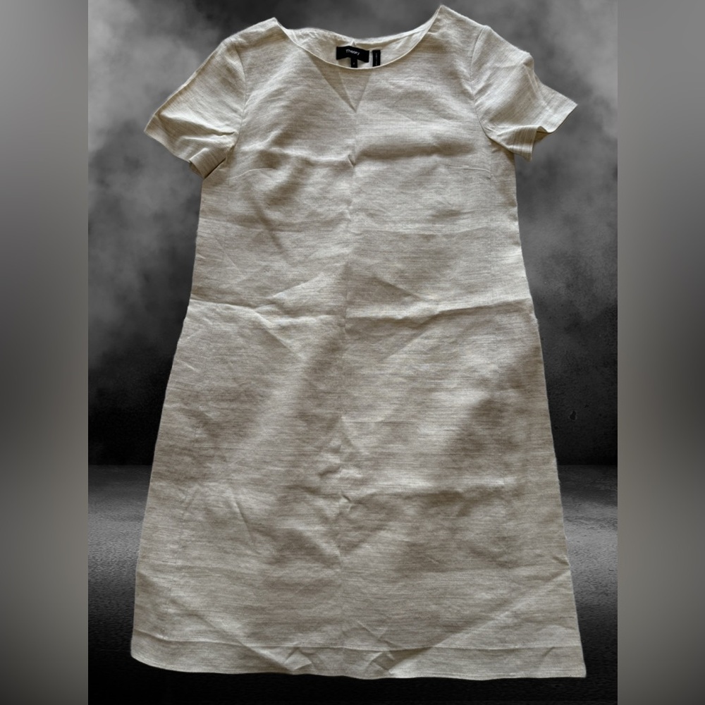 Theory Cream linen Mini Dress